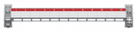 ABB STRIEBEL & JOHN ZEP12 Patchpanel 12 Module E-Dat oder Keystone