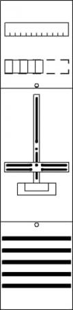 ABB STRIEBEL & JOHN DF17A1XC Zählerfeld 7RE 1Z 25Q, vorverdrahtet mit Zählerkreuz 25mm² Netzsystem TN-S 5-polig