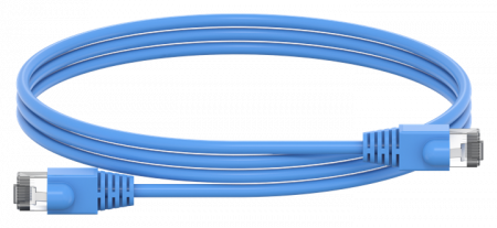 ABB STRIEBEL & JOHN ZLPBL150 Patchleitung RJ45, mit Stecker, blau, Länge: 1500mm, 6kV