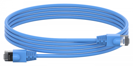 ABB STRIEBEL & JOHN ZLPBL200 Patchleitung RJ45, mit Stecker, blau, Länge: 2000mm, 6kV