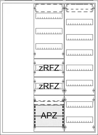 ABB STRIEBEL & JOHN AA37A1AR2V Ausbauzählerschrank A37 1F 1V3R2A2 1V7