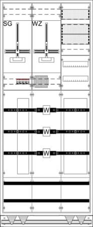 ABB STRIEBEL & JOHN WX32KK11L 12RE 3FB, Komplettschrank nach VDE-AR-N 4100:2026-04, In 420 A mit DPB