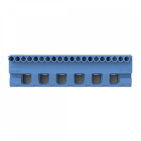 ABB STRIEBEL & JOHN ZK206B N-Klemmenblock 20x4+6x25mm², Quick-Steckklemme