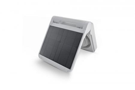 UNOLD 86517 Akku-Solar Standventilator Camping grau