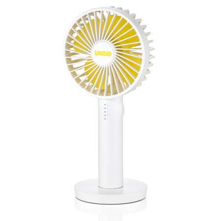UNOLD 86620 Breezy II Handventilator weiß/gelb