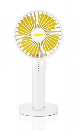 UNOLD 86620 Breezy II Handventilator weiß/gelb