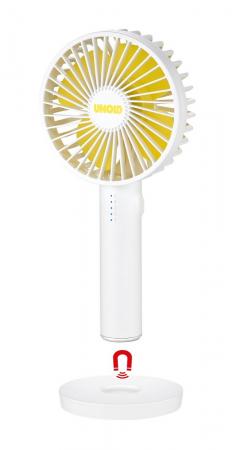 UNOLD 86620 Breezy II Handventilator weiß/gelb