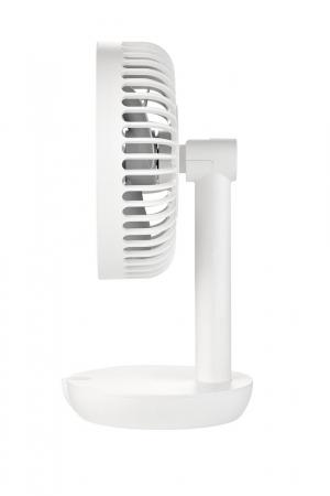 UNOLD 86710 Breezy 2-in-1 Akku-Tischventilator weiß/grau