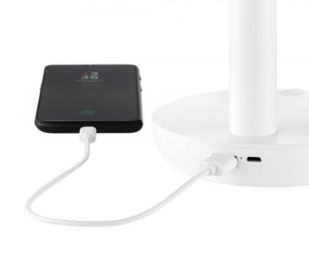 UNOLD 86710 Breezy 2-in-1 Akku-Tischventilator weiß/grau