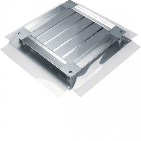 Hager Universal-Bodendose, Unterflurdose mit Bodenblech Größe 3 498x498x(75-125)