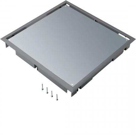 Hager Blinddeckel Q08 294x294 5mm Belag egrau