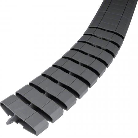Hager Flachkette starr/flexibel 2 Kammern aus PA 20x83 mm ausgezogene L=1m eisen
