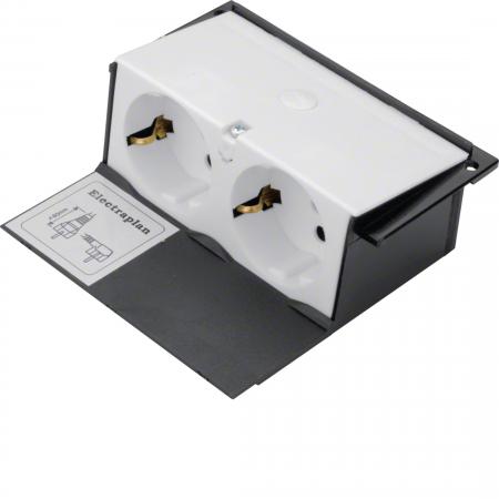 Hager Gerätebecher m 2 STD rw zu KDQ08/KDE04