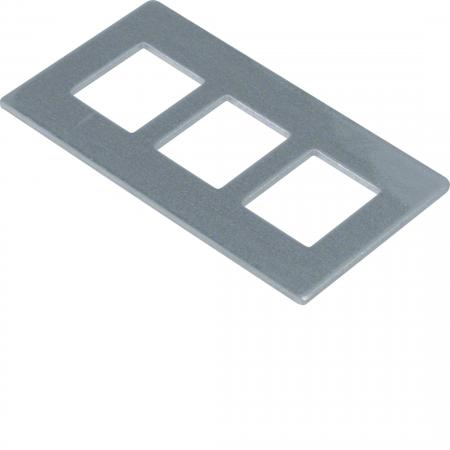Hager Montageplatte GTVD2/3 3xRJ45 19,3x14,8