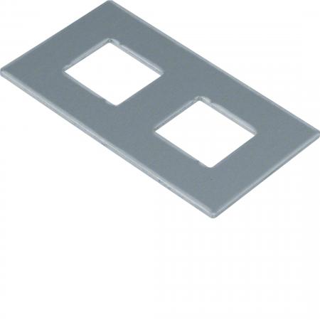Hager Montageplatte GTVD2/3 2xRJ45 17,2x18,3