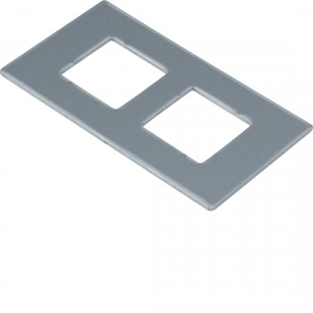 Hager Montageplatte GTVD2/3 2xRJ45 20,1x19,5
