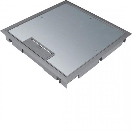 Hager Klappdeckel, Einbaugröße Q08, 294x294mm, für 5mm Bodenbelag, Polyamid, eis