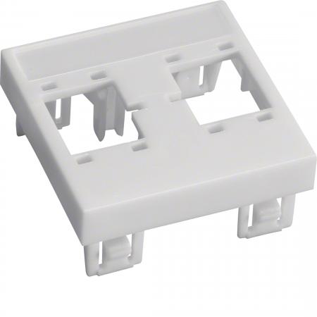Hager Montageplatte 45x45mm 2xRJ45 R&M aus PA