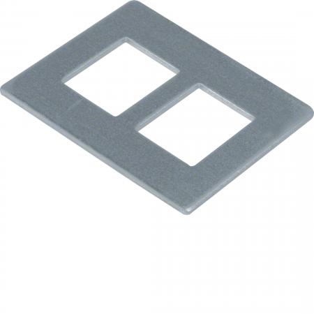 Hager Montageplatte f. Geräteträger GTVD200/300 Datenmodul 2-fach RJ 45 19,3 x 1