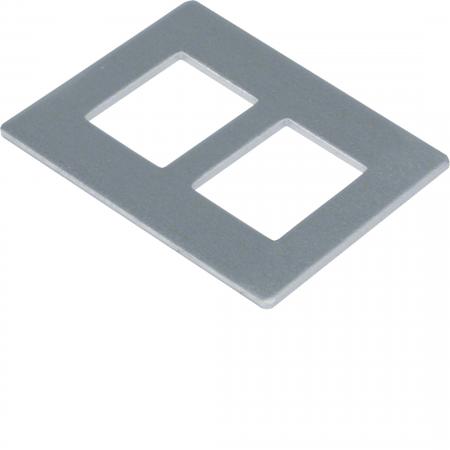 Hager Montageplatte GTVD2/3 2xRJ45 20,1x14,8