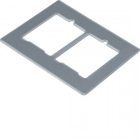 Hager Montageplatte GTVD2/3 2xRJ45 18x22,8