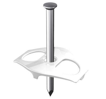 OBO Bettermann Nagel-Fix 1996 60 Doppelclip mit Nagel 3,5 × 60 mm Transparent 2222868   100 Stück