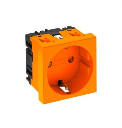 OBO Bettermann 6120010 STD-D0 ROR1 Steckdose 0° 1fach Schutzkontakt reinorange RAL 2004 16A 250V