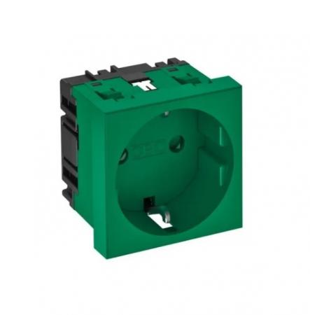 OBO Bettermann 6120012 STD-D0 MZGN1 Steckdose 0° 1fach Schutzkontakt minzgrün RAL 6029 16A 250V