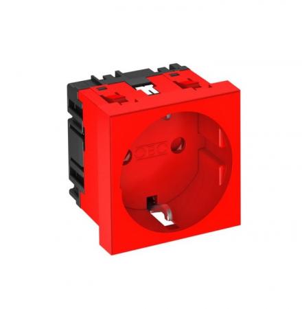 OBO Bettermann 6120014 STD-D0 SRO1 Steckdose 0° 1fach Schutzkontakt signalrot RAL 3001 16A 250V