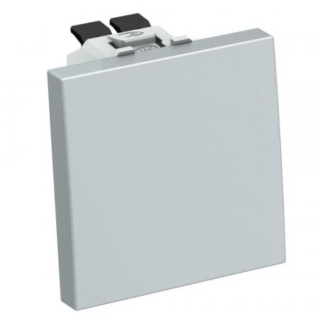 OBO Bettermann 6120970 TA-WB AL1 Wechseltaster 1fach Modul 45 Alu 10A 250V
