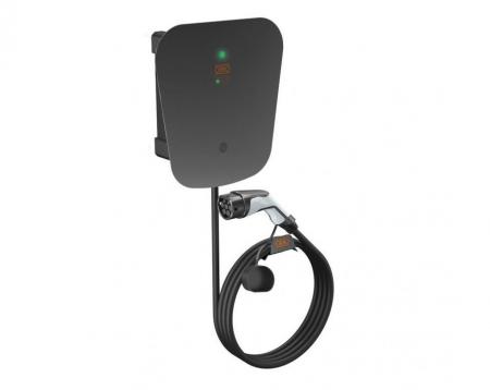 OBO Bettermann Ion Wallbox Key Protect 22 kW, 3-phasig, Typ 2 Ladekabel 5 m, Überspannungsschutz, Schlüsselschalter, IP66 – 6570026