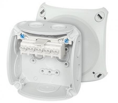 Hensel DK 0202 G Kabelabzweigkasten mit Klemme 93x93x62 mm IP66 grau