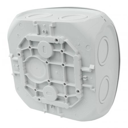Hensel DK 0600 GZ Abzweigkasten ohne Klemme 130x130x77 mm IP66 grau