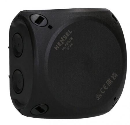 Hensel Kabelabzweigkasten DK 0200 B 93x93x62 mm IP66 schwarz ohne Klemmen