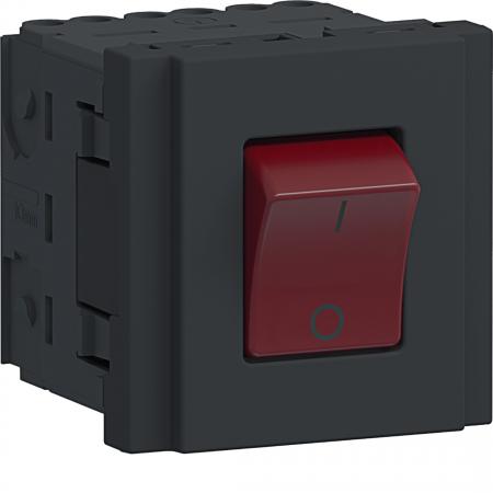 Hager Std 45x45 Schalter EIN/AUS 16A m\LED gs