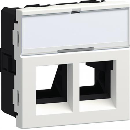 Hager Montageset 2xRJ45 Typ 01 45x45 vw