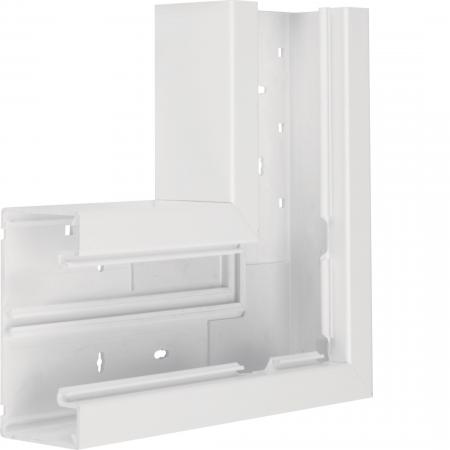 Hager Flachwinkel aus Grundprofil zu BR 68x130 mm Oberteil 80 mm in verkehrsweiß