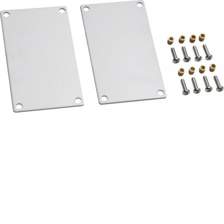 Hager Endstück Stahl zu DABA 50x80mm vweiß
