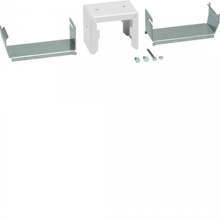 Hager Halter Set Stahl DABA 50x160mm vweiß