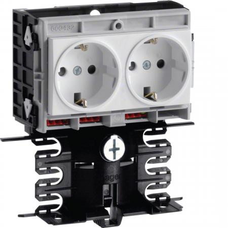 Hager Gerätetr-Techteil 2 STD SL 20x80 vweiß