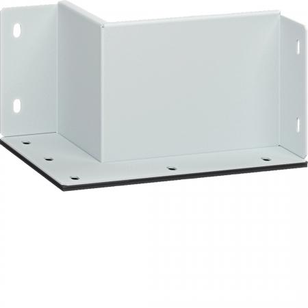 Hager Wandanschlußstück 2-seitig 100x150mm weiß pulverbeschichtet für Brandschut