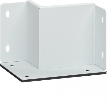 Hager Wandanschlußstück 2-seitig 60x100 mm weiß pulverbeschichtet für Brandschut