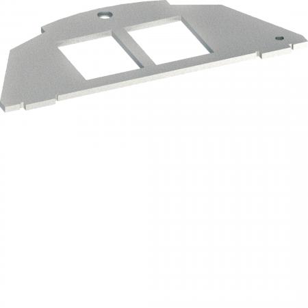 Hager Montageplatte Typ 01 19,3x14,8 zweifach