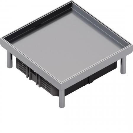 Hager Edelstahlkassette Q06 blind Belag T=15mm