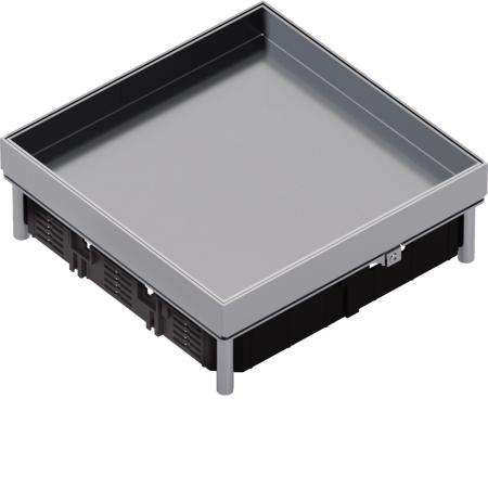 Hager Edelstahlkassette Q12 blind Belag T=25mm