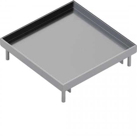 Hager Edelstahlkassette Q16 blind Belag T=25mm