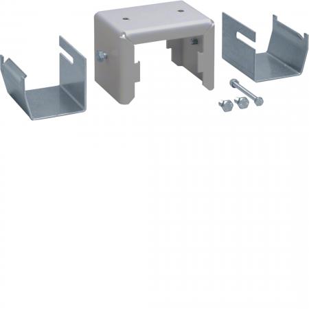 Hager Halter Set Stahl DABA 50x80mm waluminium