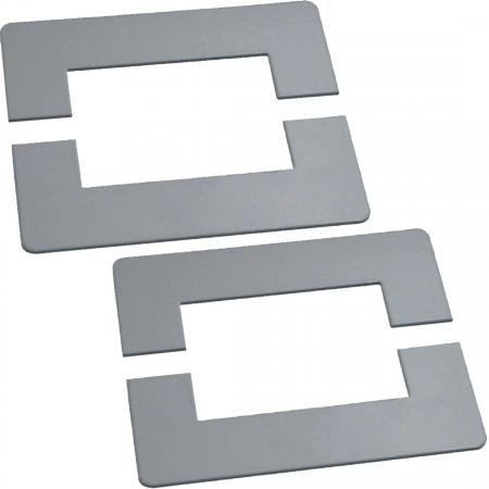 Hager Wand-Blende Stahl DABA 50x80mm weißalu