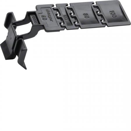 Hager Klammer aus Polystyrol zu Verdrahtungskanal BA7/HA7 ab Breite 40 mm