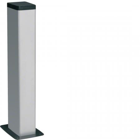 Hager Bodenanschlusssäule 2-seitig frontrastender Einbau Alu DAP Länge 0,65m elo